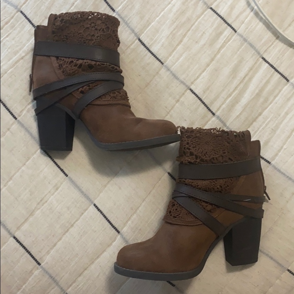 Brown booties